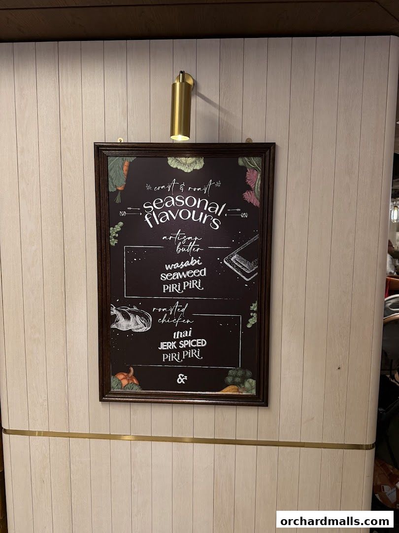 Menu page for Coast  Roast by Fish  Co. Paragon