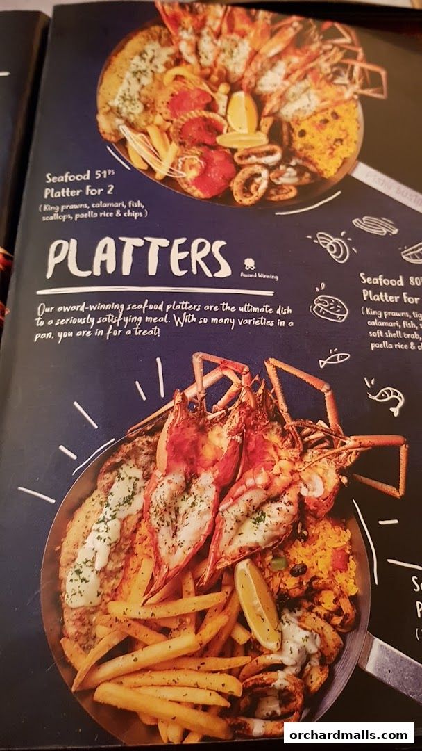 Menu page for Coast  Roast by Fish  Co. Paragon