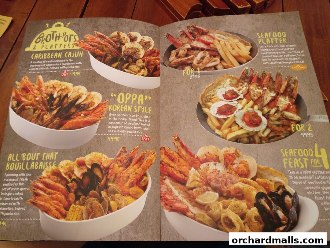 Menu page for Coast  Roast by Fish  Co. Paragon