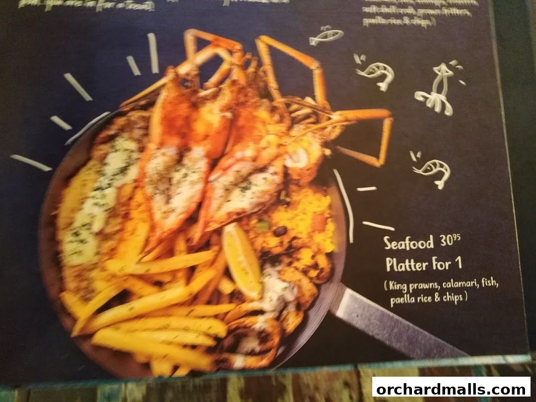 Menu page for Coast  Roast by Fish  Co. Paragon