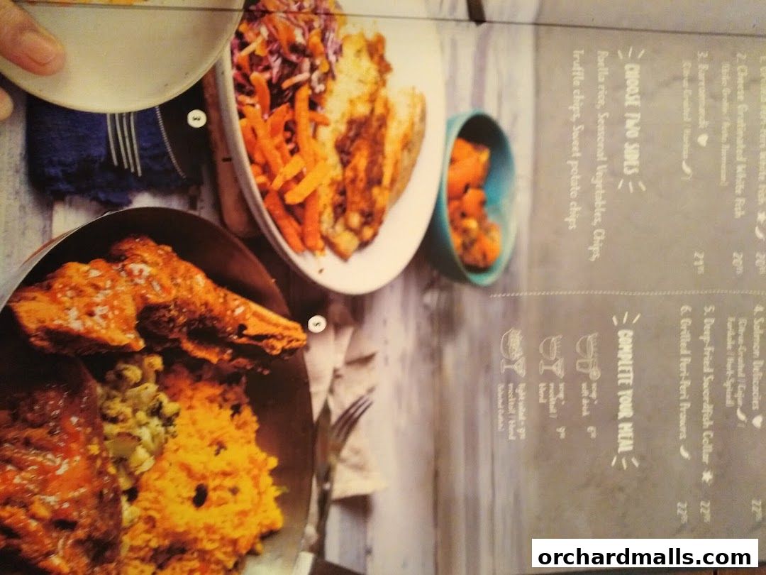 Menu page for Coast  Roast by Fish  Co. Paragon