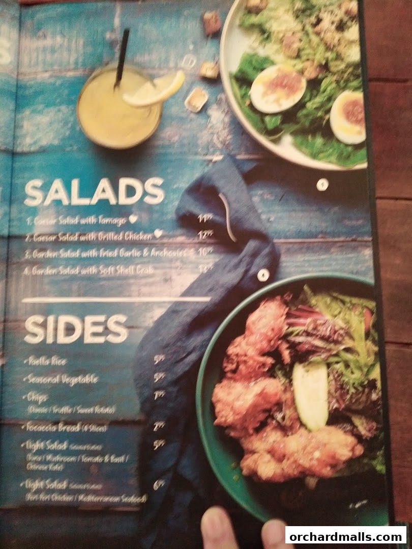 Menu page for Coast  Roast by Fish  Co. Paragon