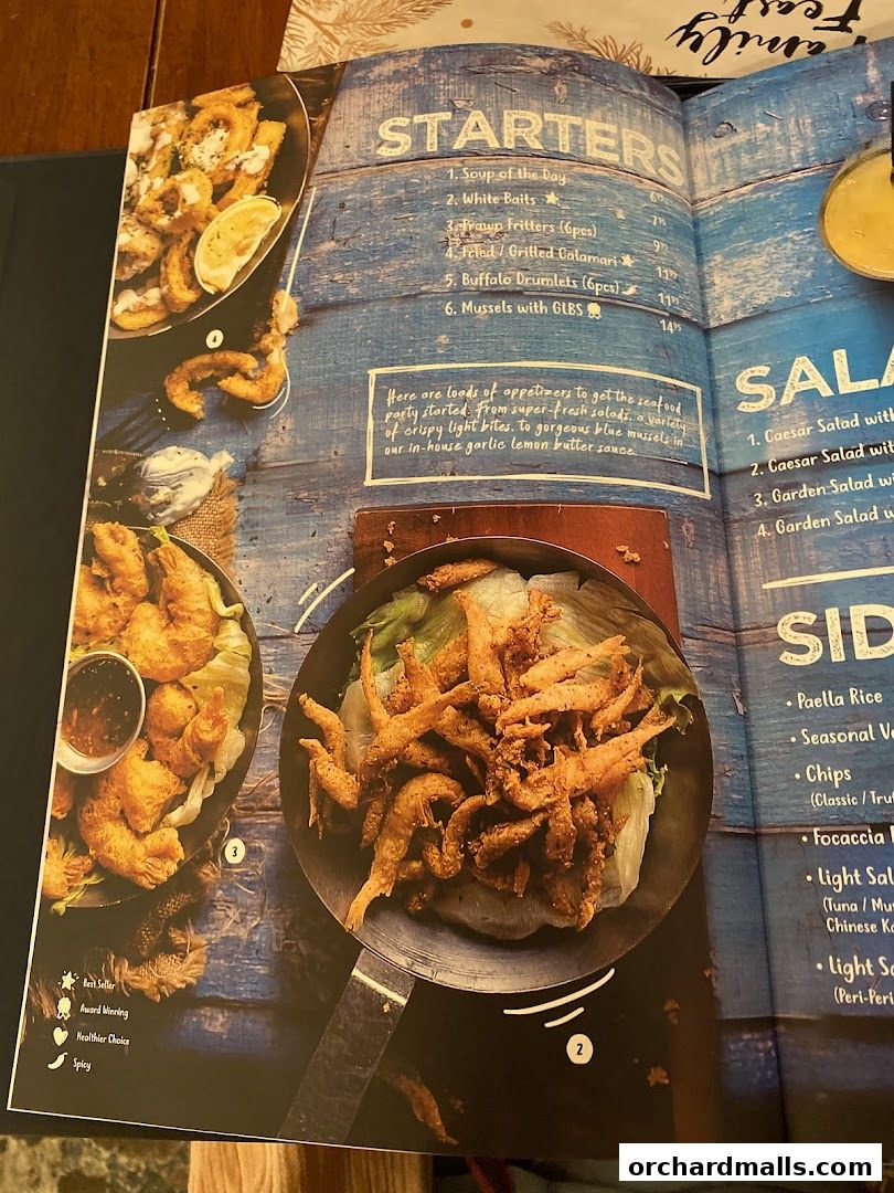 Menu page for Coast  Roast by Fish  Co. Paragon