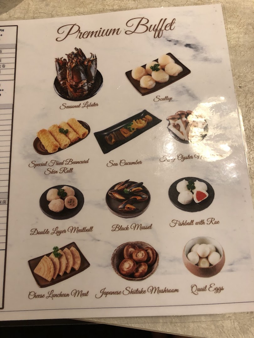 Menu page for COCA  Takashimaya S.C.