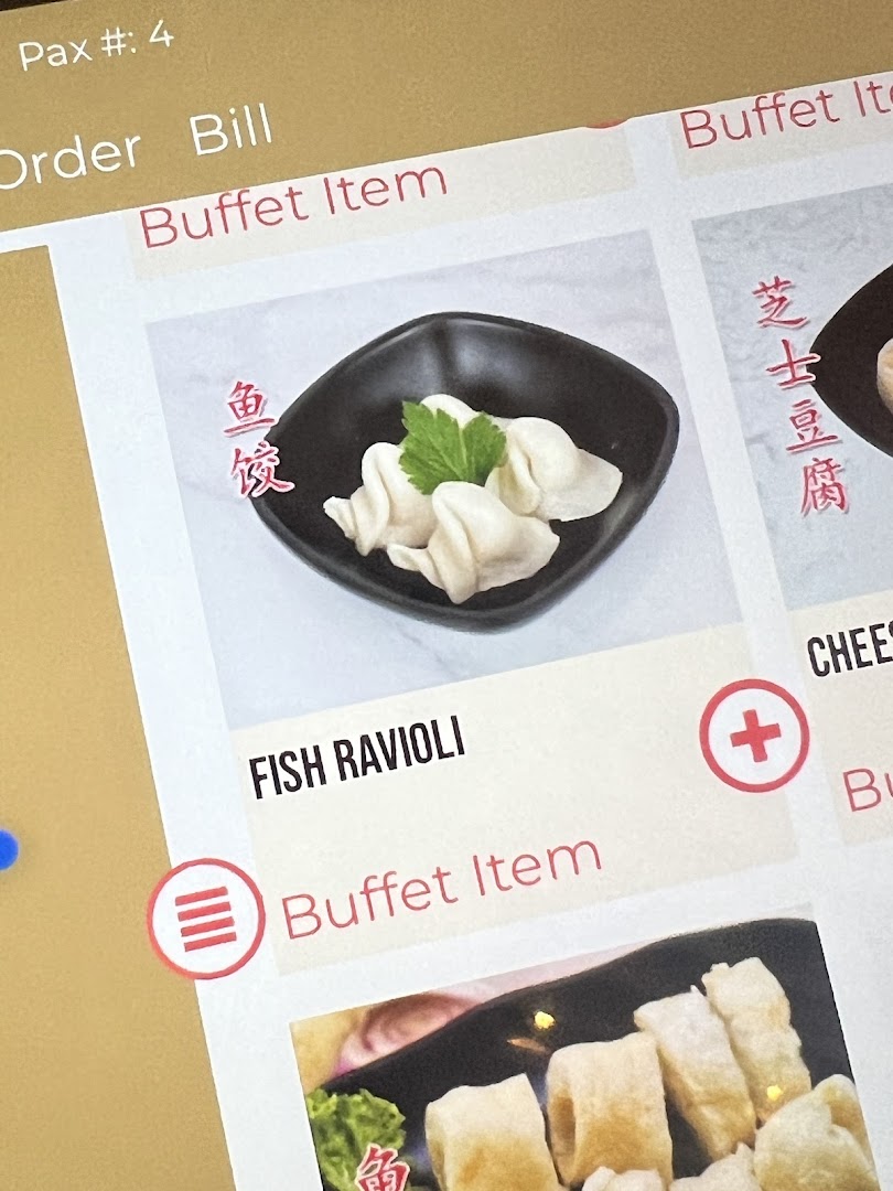 Menu page for COCA  Takashimaya S.C.