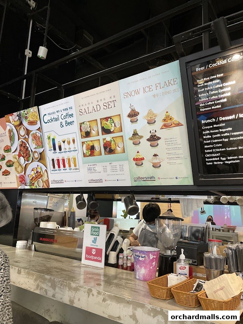 Menu page for Coffeesmith Orchard Gateway