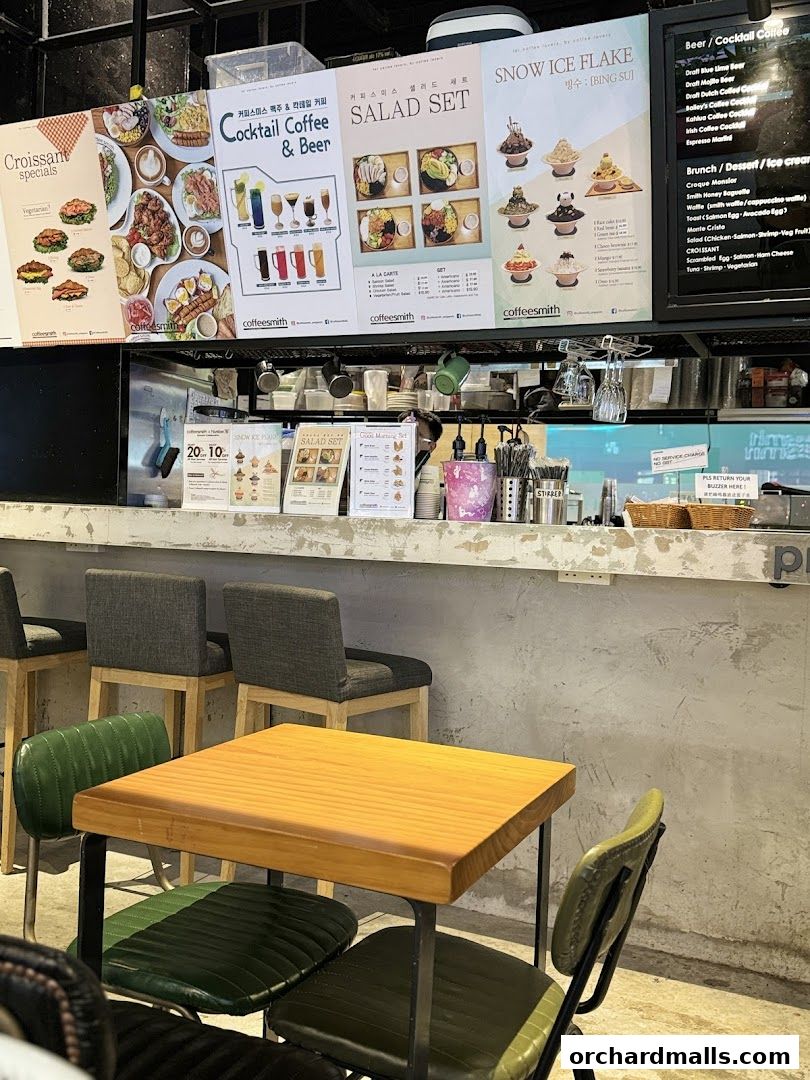 Menu page for Coffeesmith Orchard Gateway