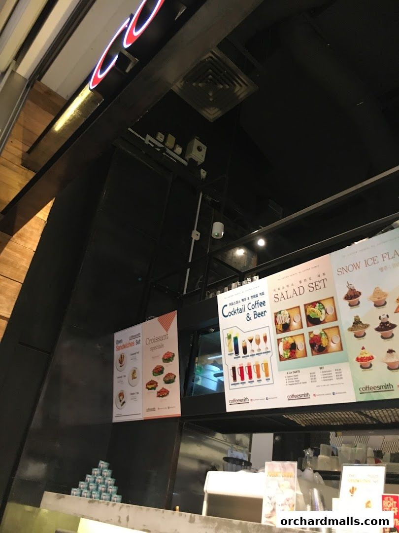 Menu page for Coffeesmith Orchard Gateway