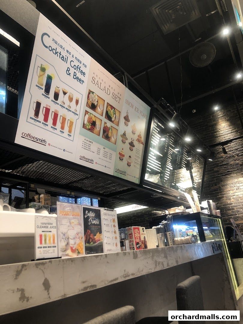 Menu page for Coffeesmith Orchard Gateway