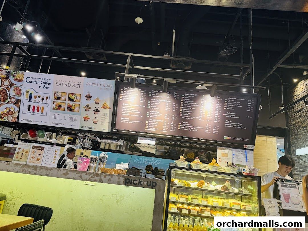 Menu page for Coffeesmith Orchard Gateway