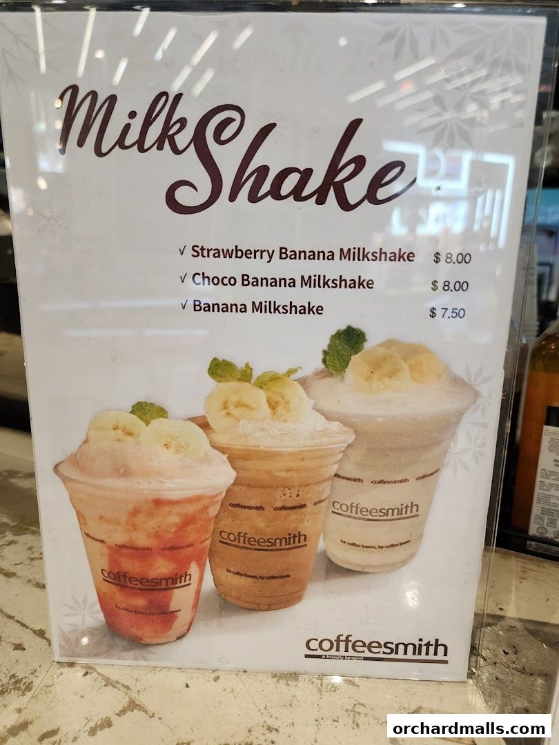 Menu page for Coffeesmith Orchard Gateway