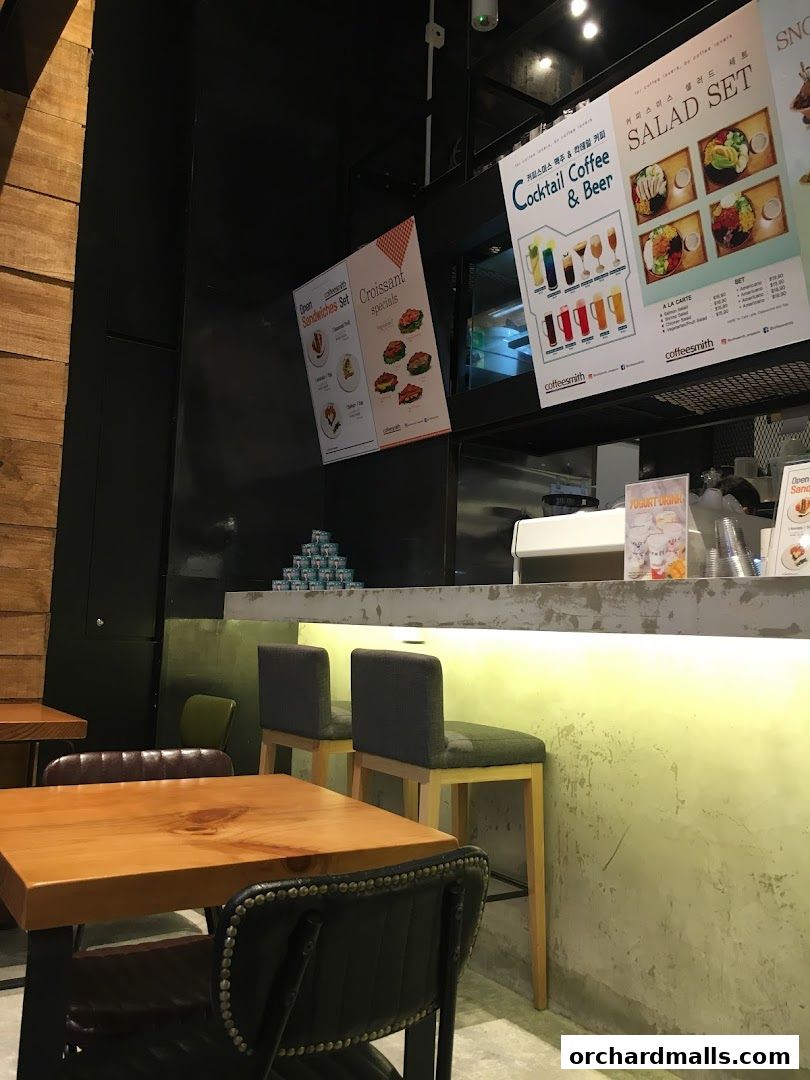 Menu page for Coffeesmith Orchard Gateway