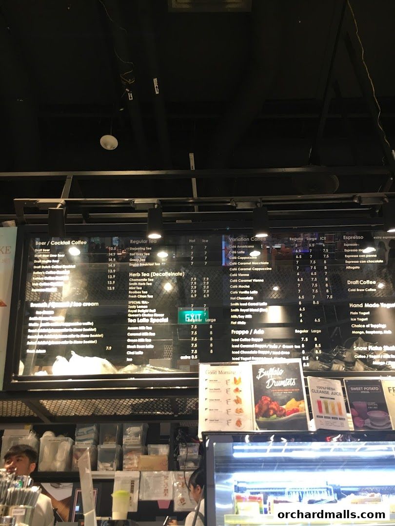 Menu page for Coffeesmith Orchard Gateway