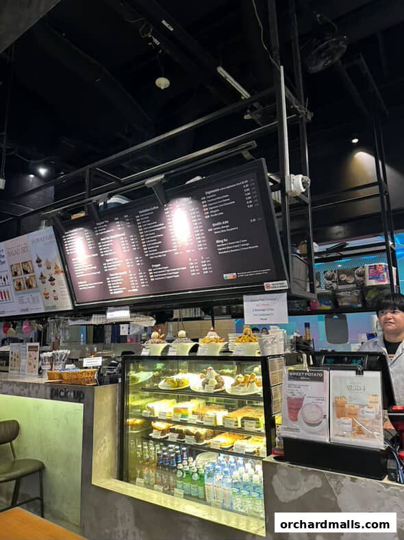 Menu page for Coffeesmith Orchard Gateway