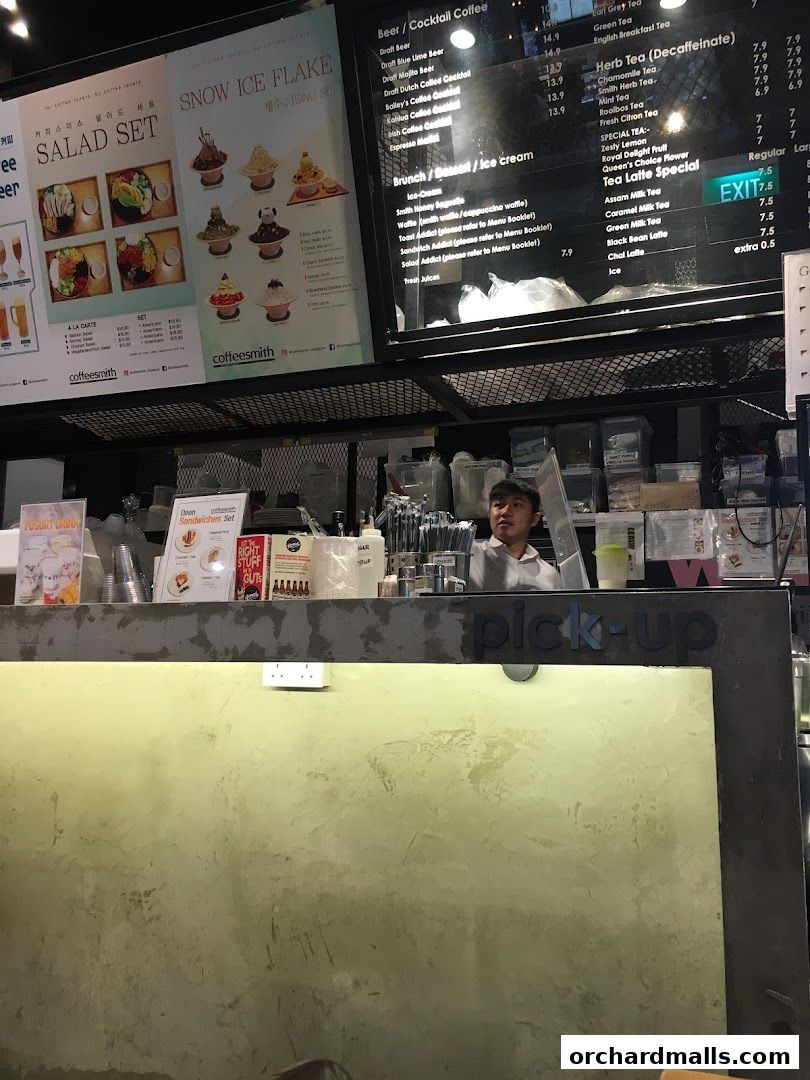 Menu page for Coffeesmith Orchard Gateway