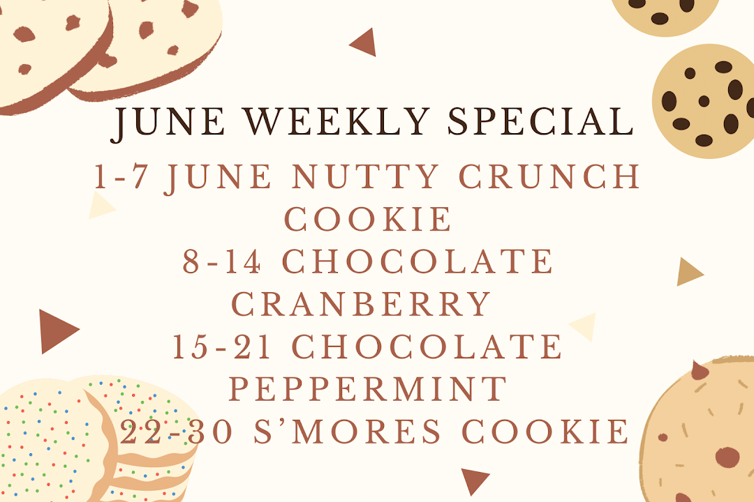 Menu page for Cookie Mixx