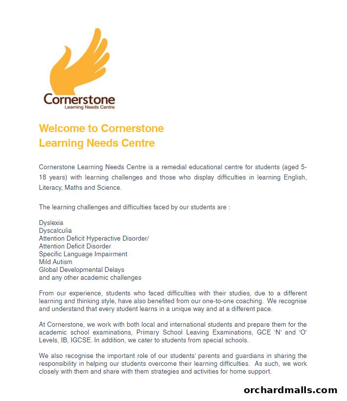 Cornerstone Learning Needs Centre