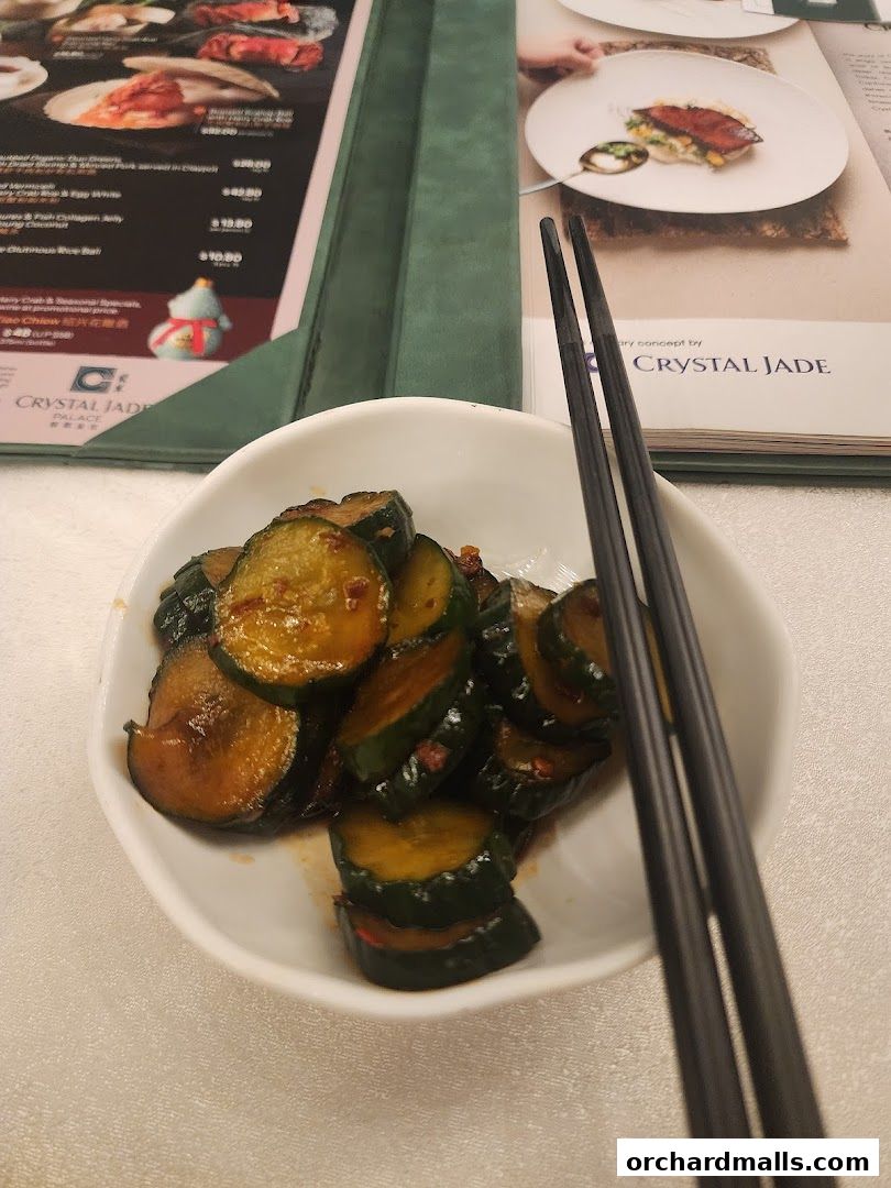 Menu page for Crystal Jade Golden Palace