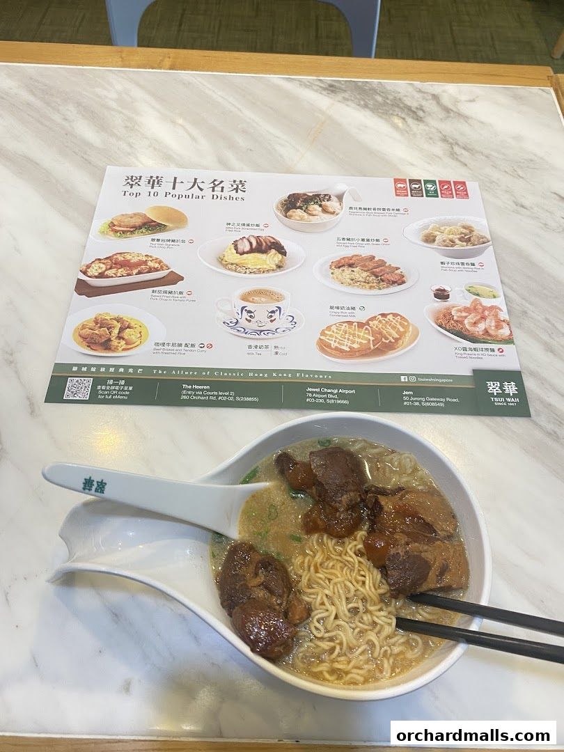 Menu page for 翠華 TSUI WAH - COURTS NOJIMA The Heeren