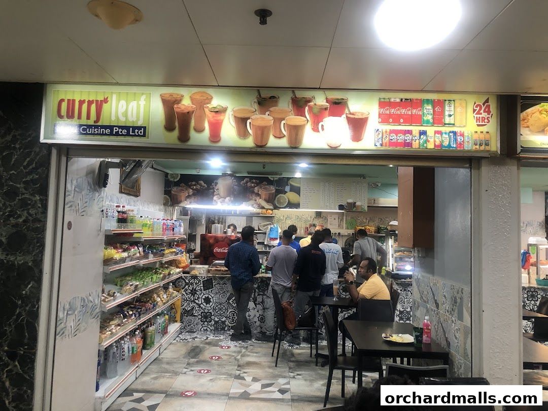 Exterior view of Curryleaf Multi Cuisine Pte Ltd, a restaurant with drinks and snacks.
