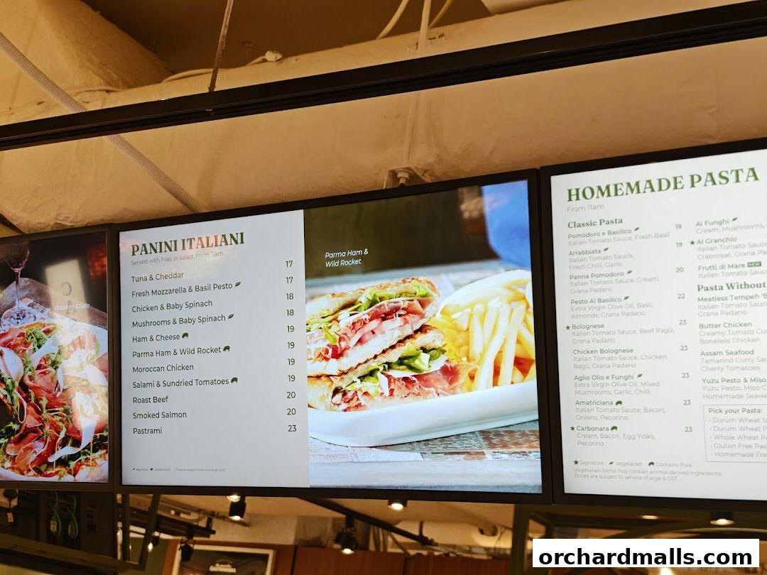 Menu page for Da Paolo Gastronomia - Orchard Paragon