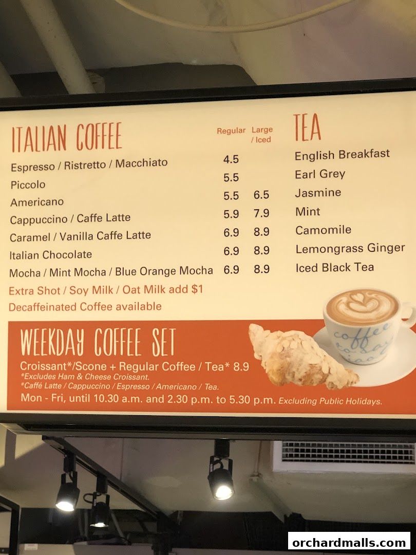 Menu page for Da Paolo Gastronomia - Orchard Paragon