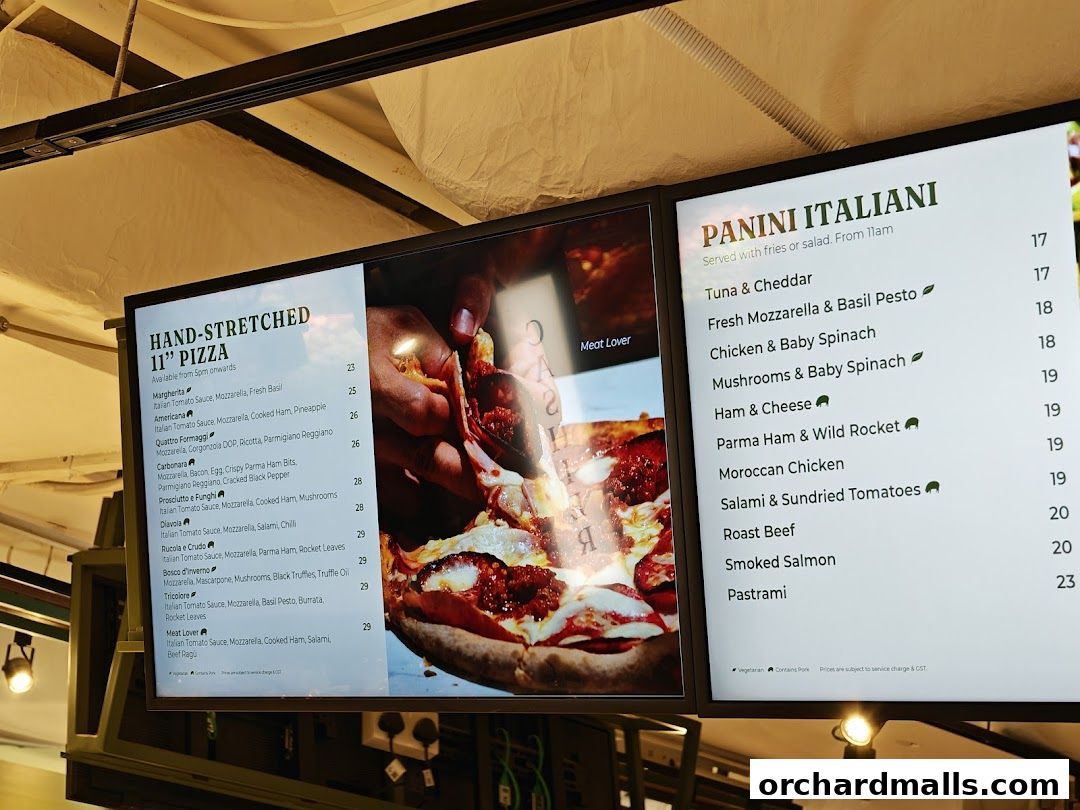 Menu page for Da Paolo Gastronomia - Orchard Paragon