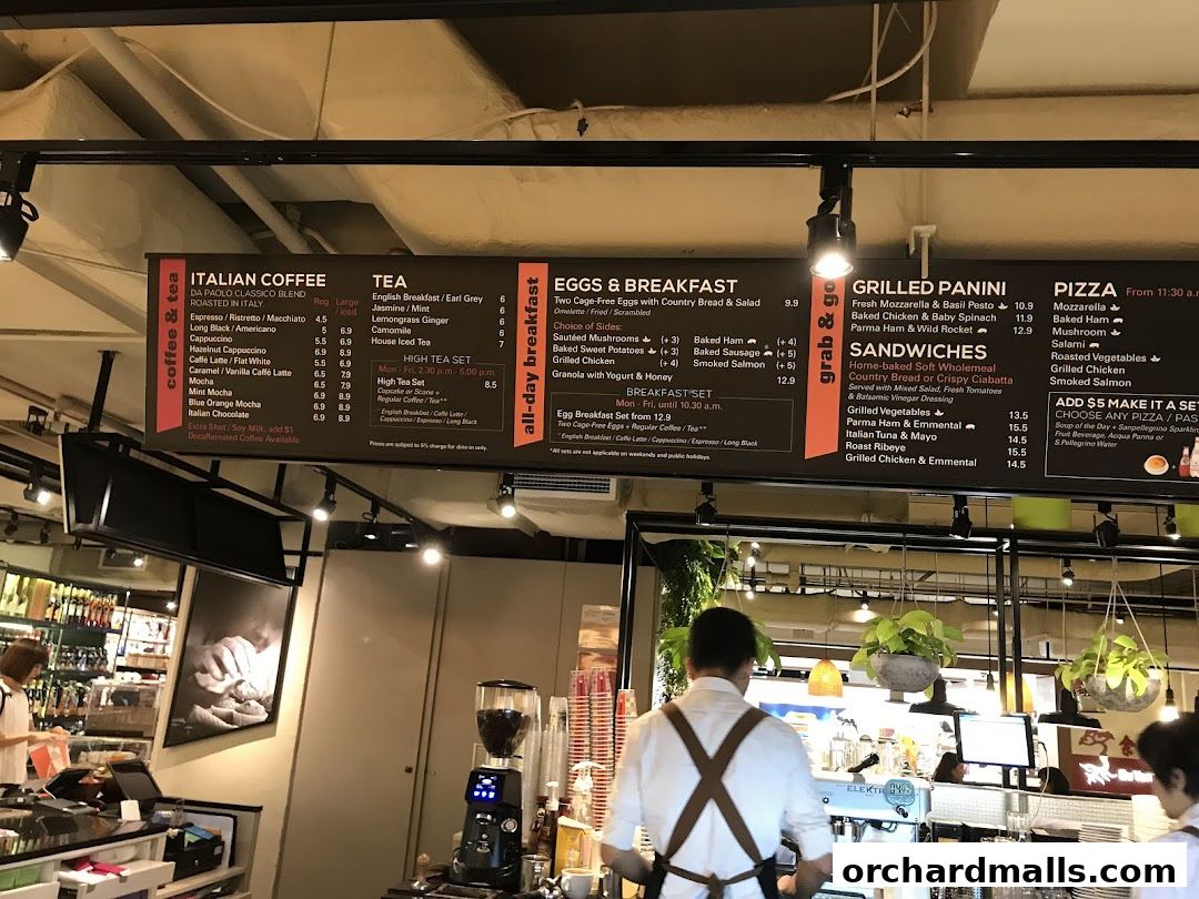 Menu page for Da Paolo Gastronomia - Orchard Paragon