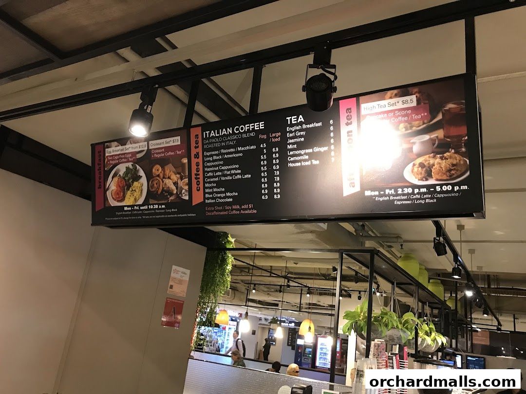 Menu page for Da Paolo Gastronomia - Orchard Paragon