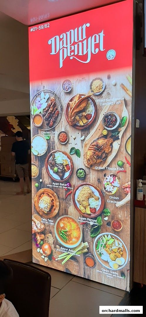 Menu page for Dapur Penyet  Centrepoint