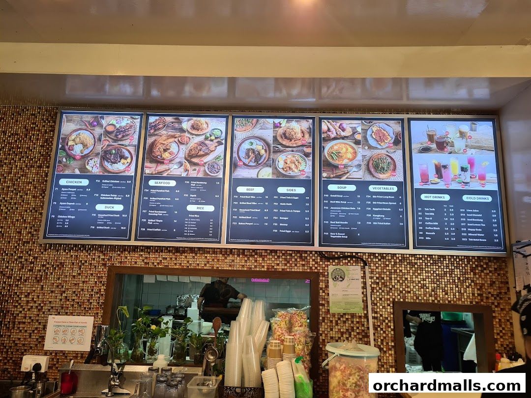 Menu page for Dapur Penyet  Centrepoint