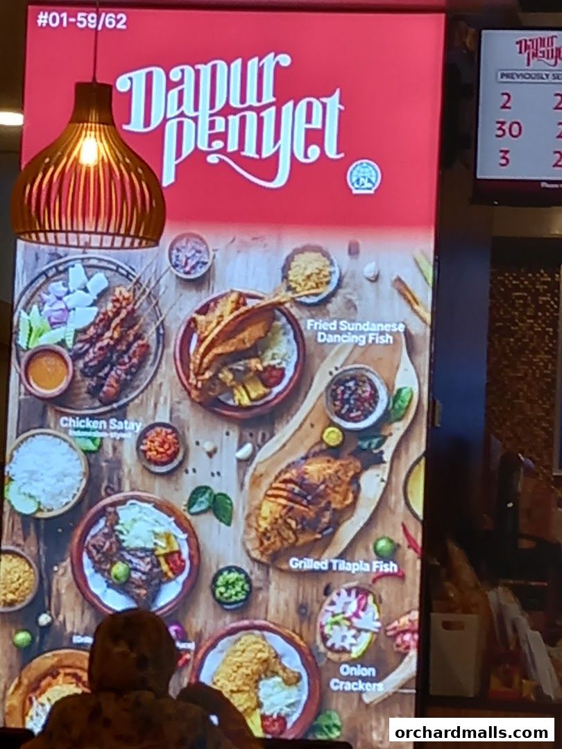 Menu page for Dapur Penyet  Centrepoint