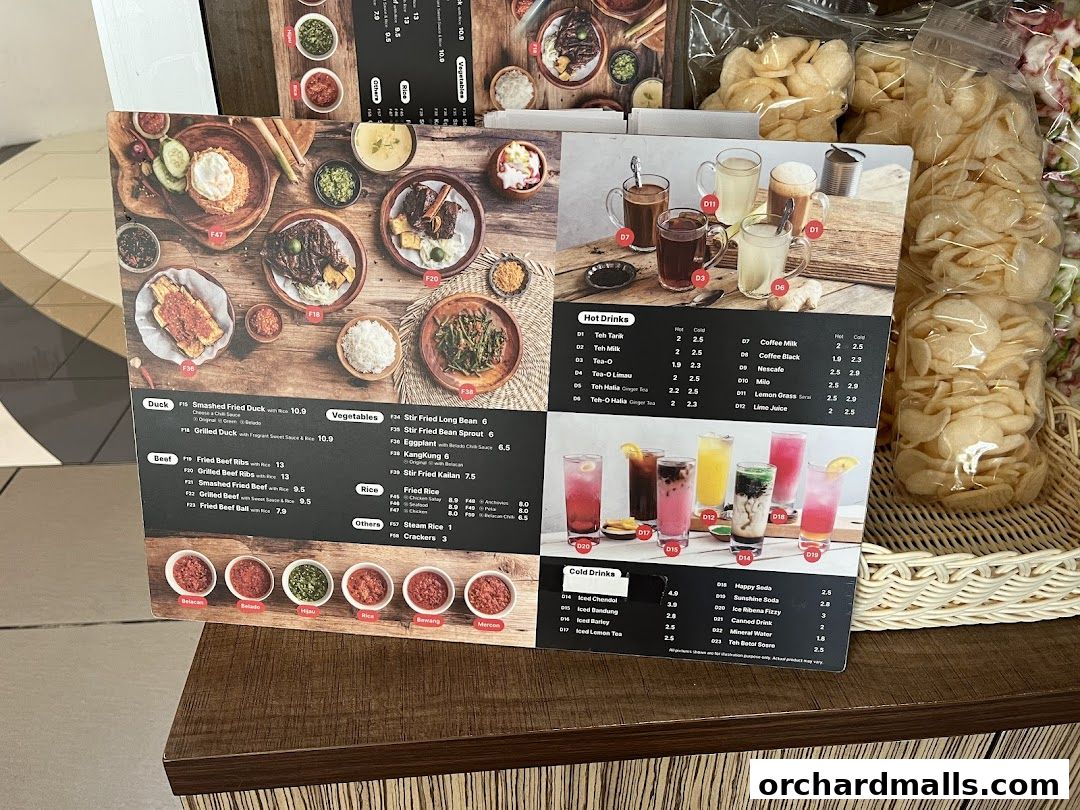 Menu page for Dapur Penyet  Centrepoint