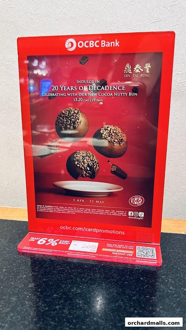 Menu page for Din Tai Fung