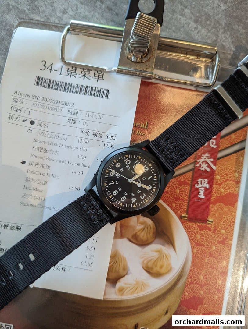 Menu page for Din Tai Fung