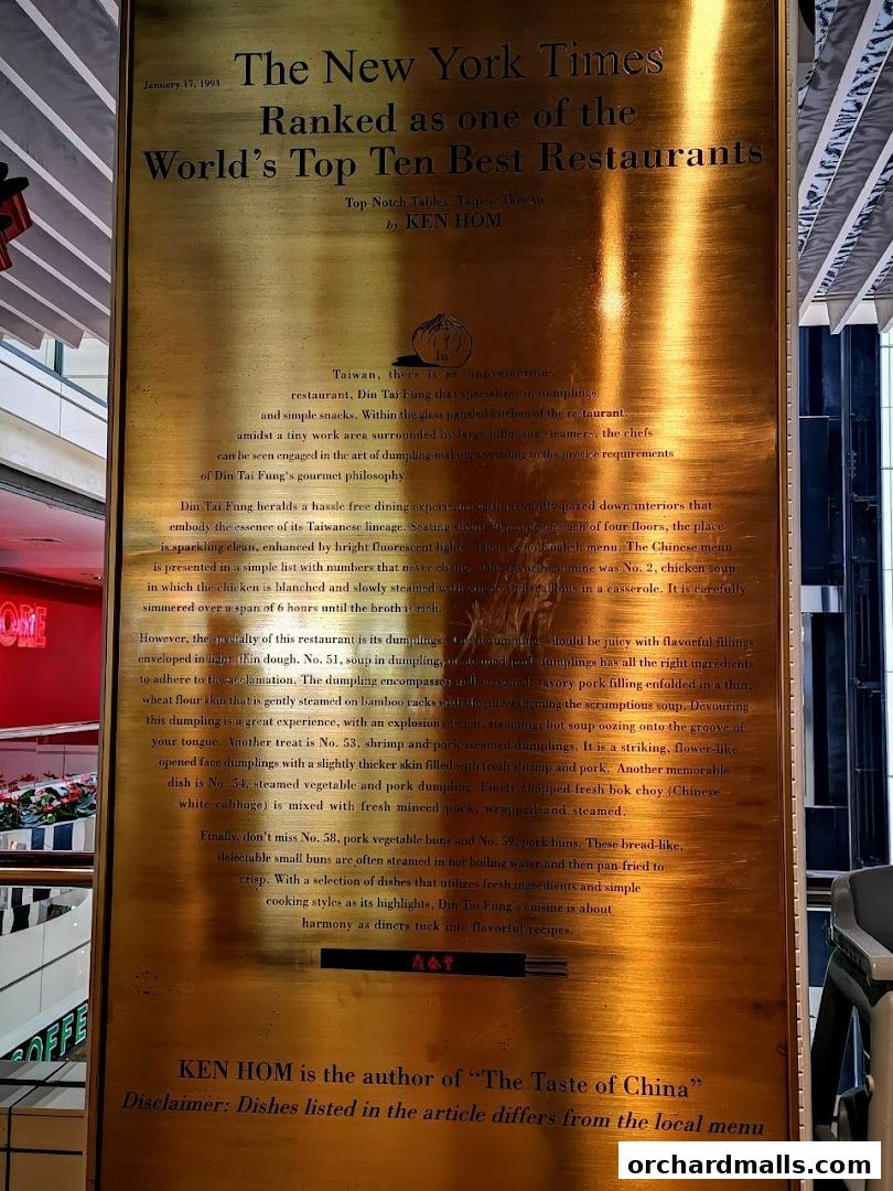 Din Tai Fung  Wisma Atria