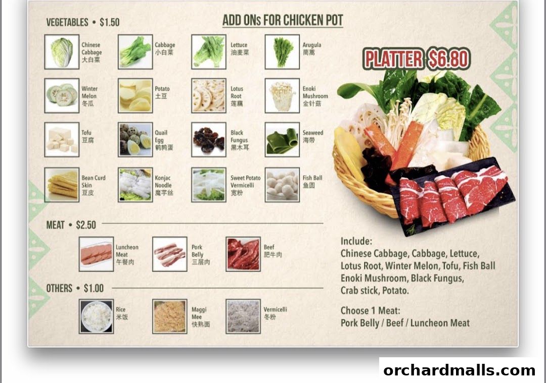 Menu page for Divine Chicken Pot 好滋味雞公煲