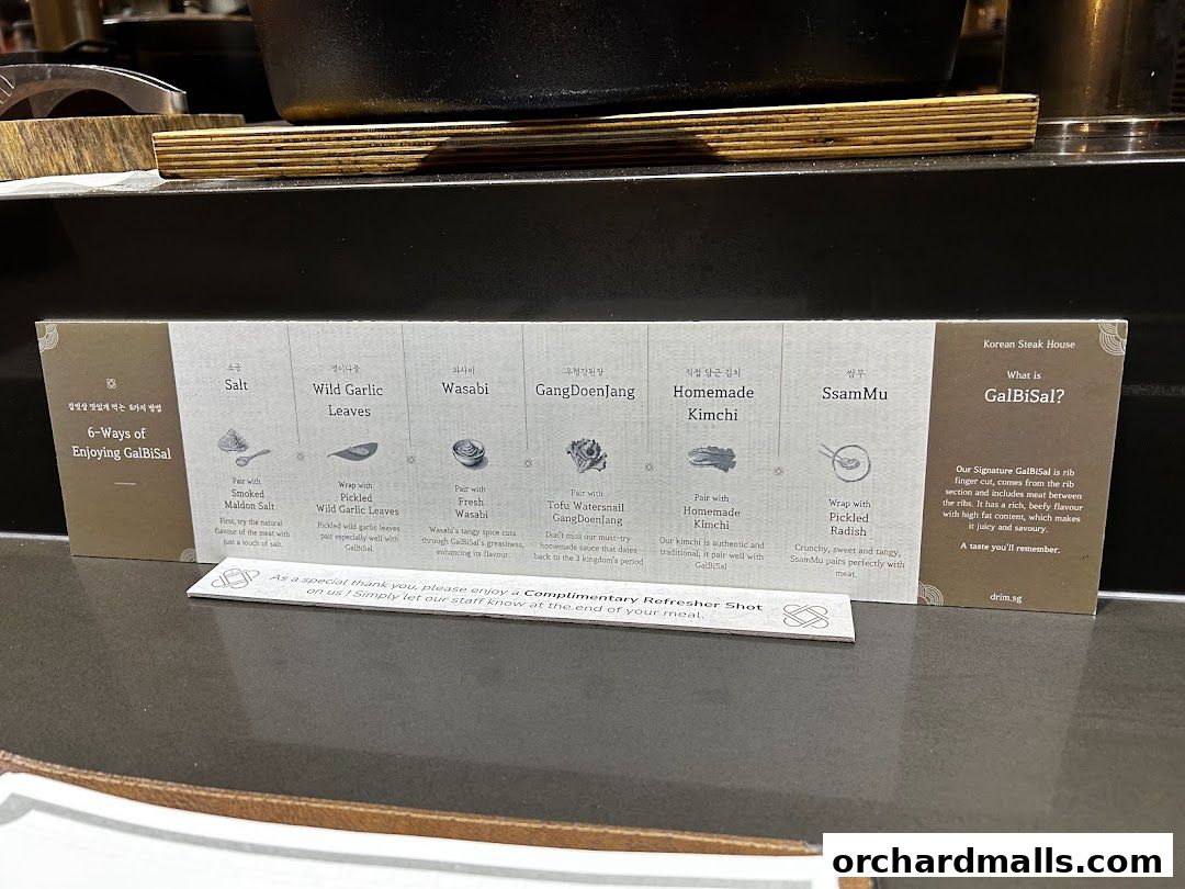 DRIM  Korean Steak House  Mandarin Gallery