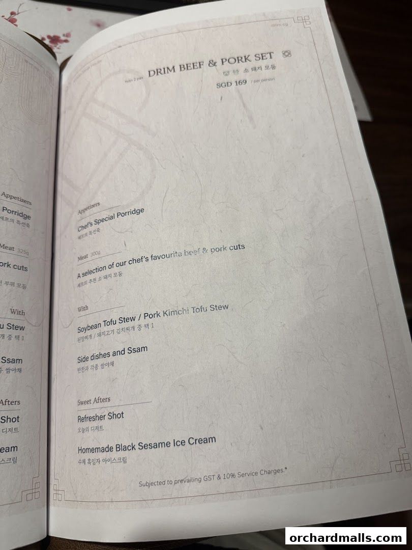 DRIM  Korean Steak House  Mandarin Gallery