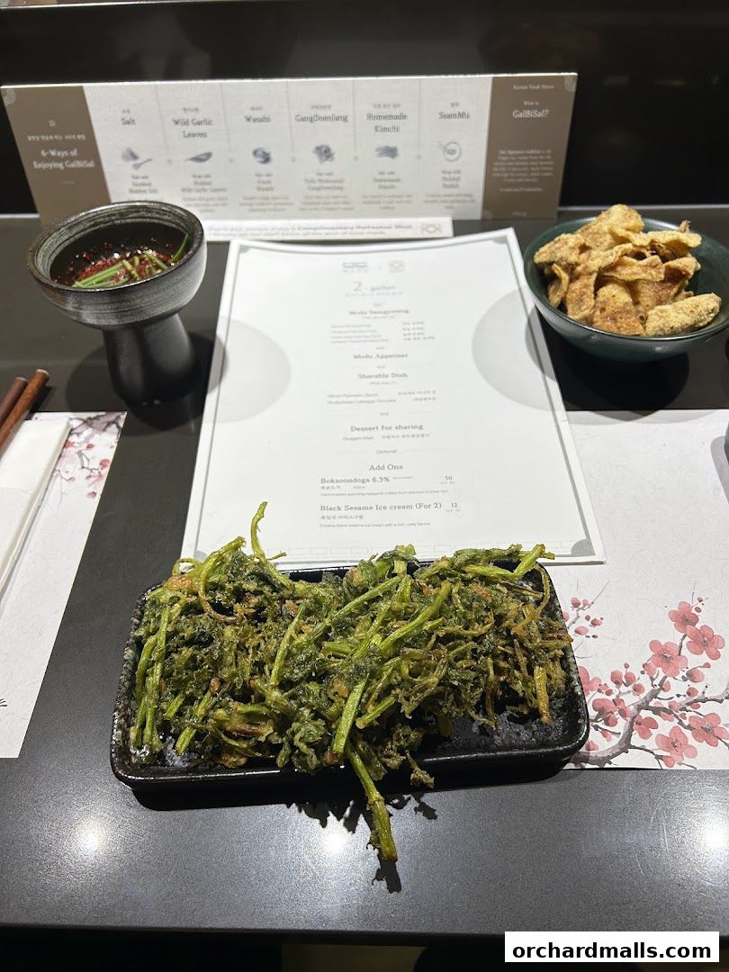 Menu page for DRIM  Korean Steak House  Mandarin Gallery