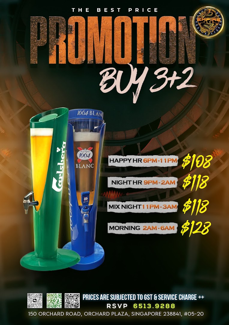 Menu page for Empire ktv