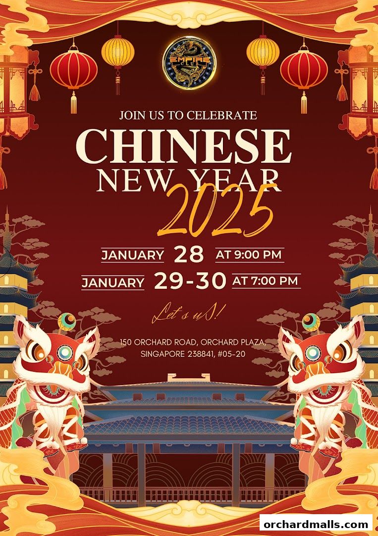 A festive invitation for Empire KTV's Chinese New Year 2025 celebration.