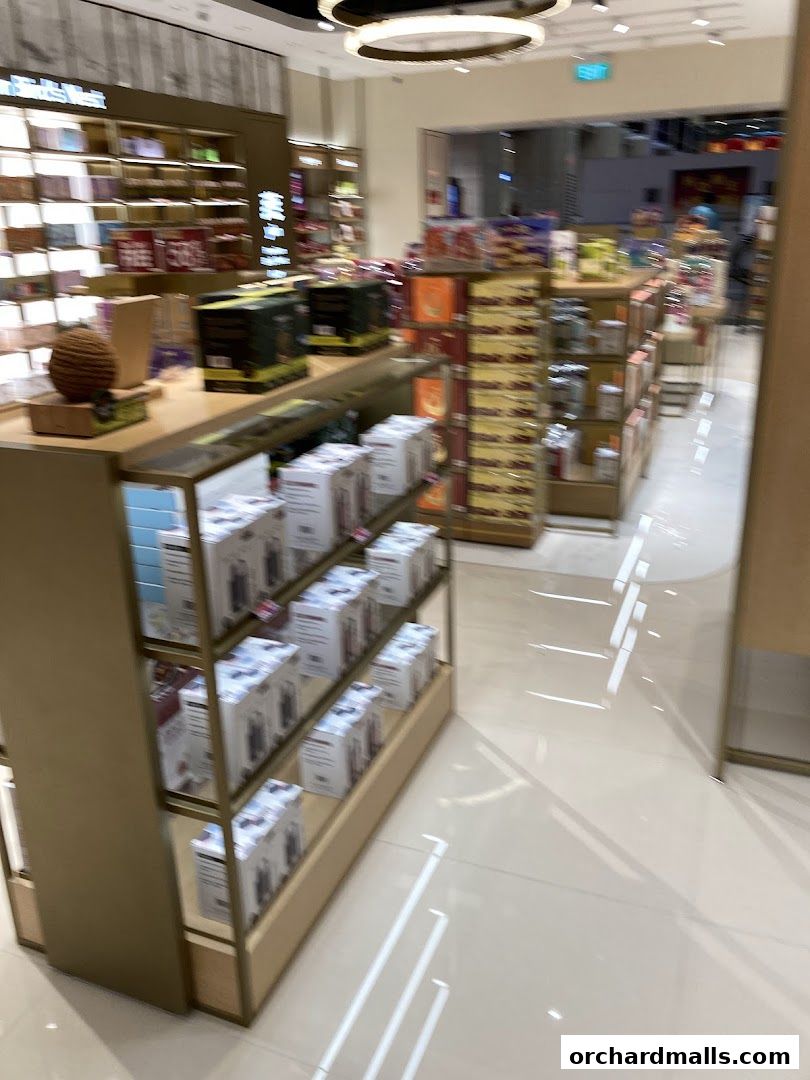Interior view of a Eu Yan Sang shop with shelves stocked with products.