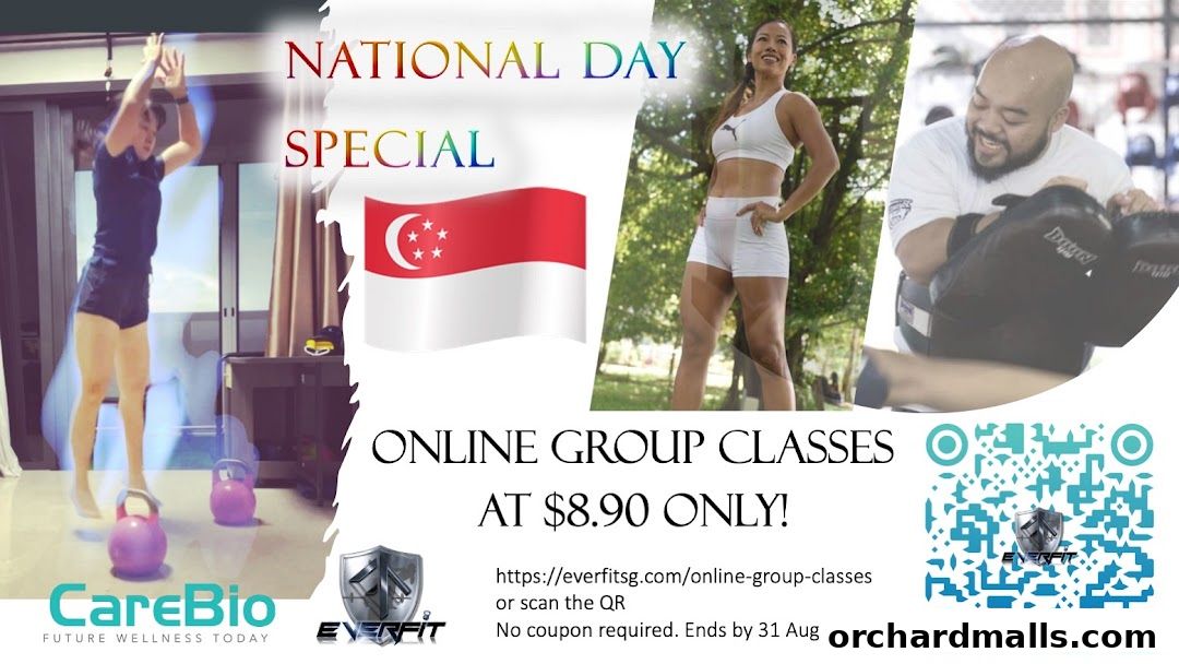 National Day Special: Online group classes from Everfit Singapore at $8.90.