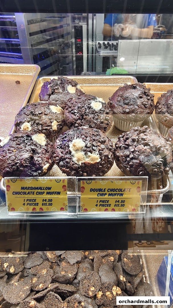 Menu page for Famous Amos Wisma Atria