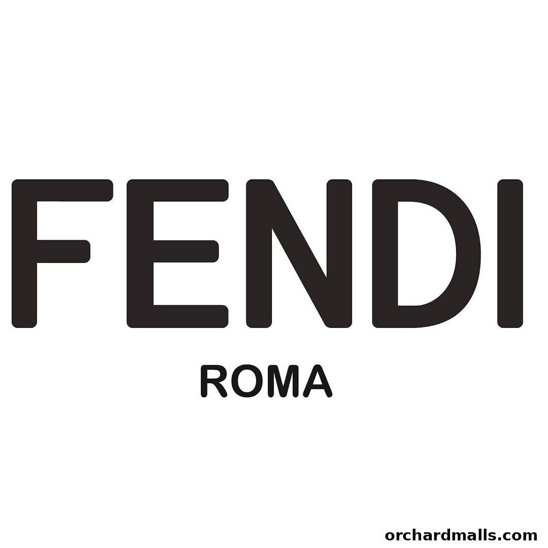 The Fendi Roma logo in bold black text on a white background.