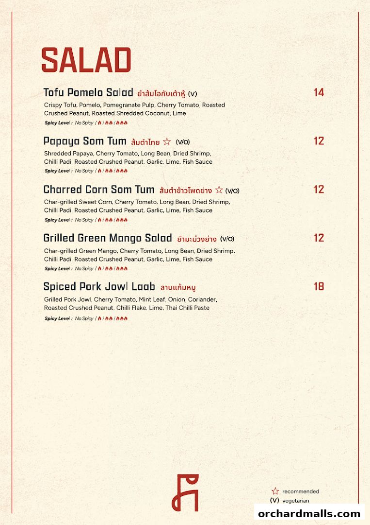 Fi Woodfire Thai ไฟ  Thai Restaurant Orchard  Shaw Centre