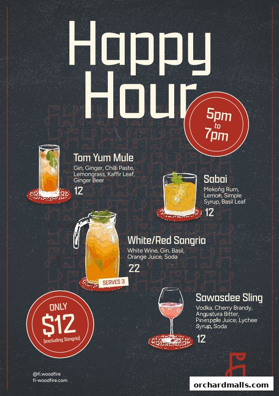 Menu page for Fi Woodfire Thai ไฟ  Thai Restaurant Orchard  Shaw Centre