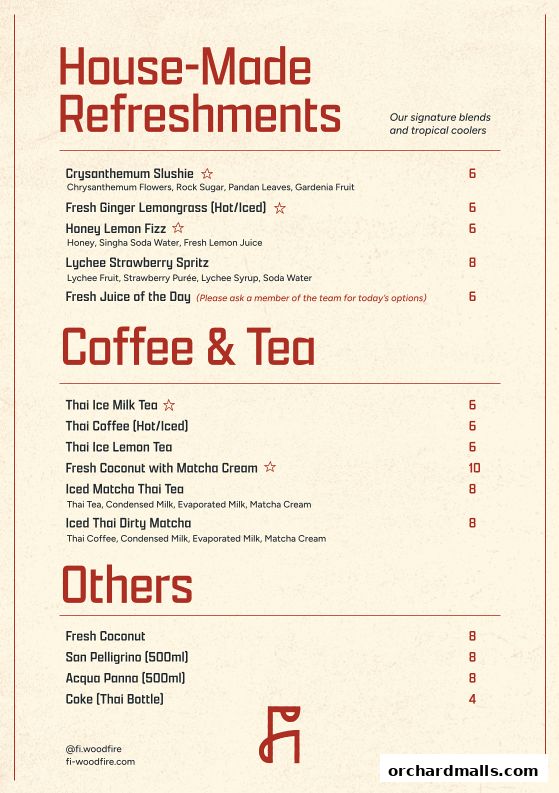 Fi Woodfire Thai ไฟ  Thai Restaurant Orchard  Shaw Centre