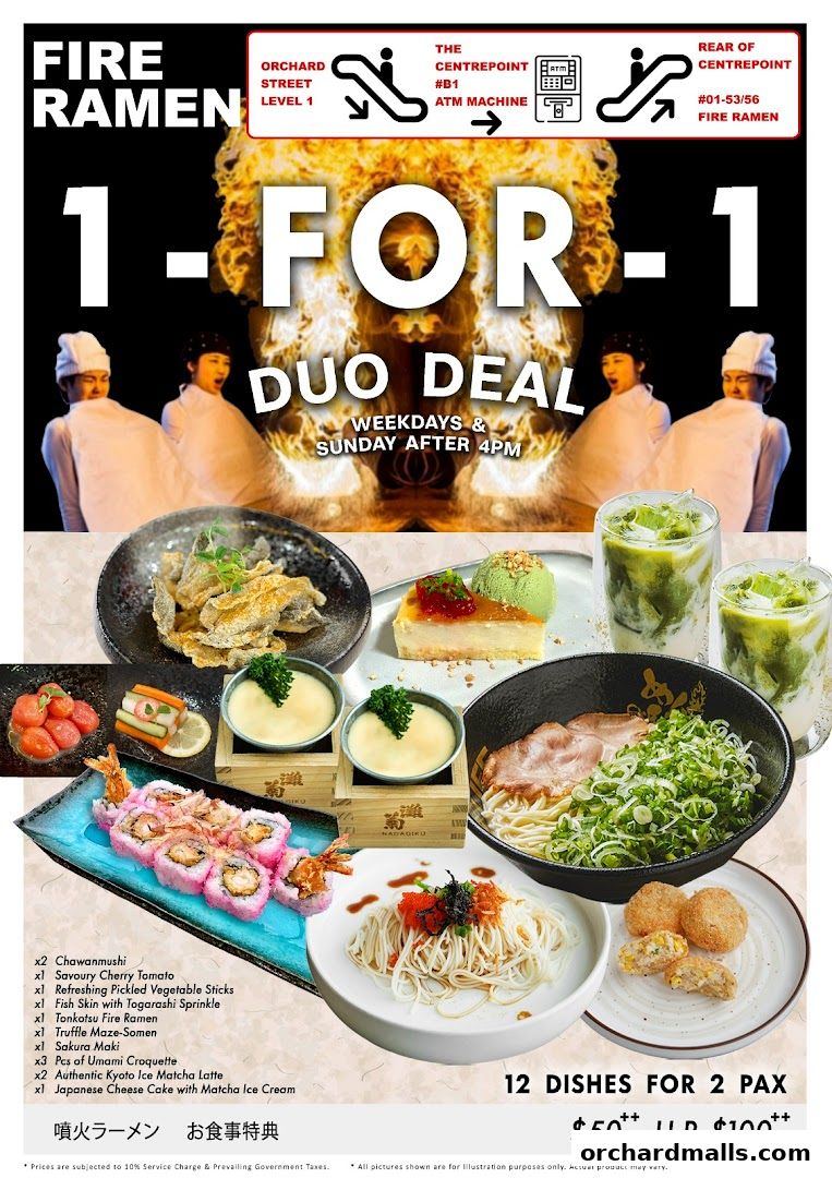 Menu page for Fire Ramen  Izakaya by Menbaka The Centrepoint